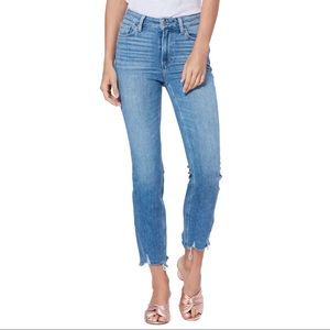 Paige Cindy high waisted destroyed hem jeans